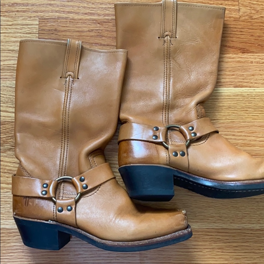 FRYE Mid Calf Leather Boots